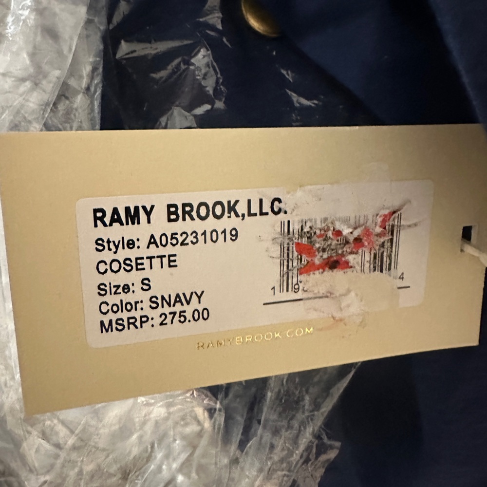 NWT Ramy Brook Emil SNavy Cargo Wide-Leg Pant Sz 4 Cosette Vest Top Sz Small - Picture 11 of 14